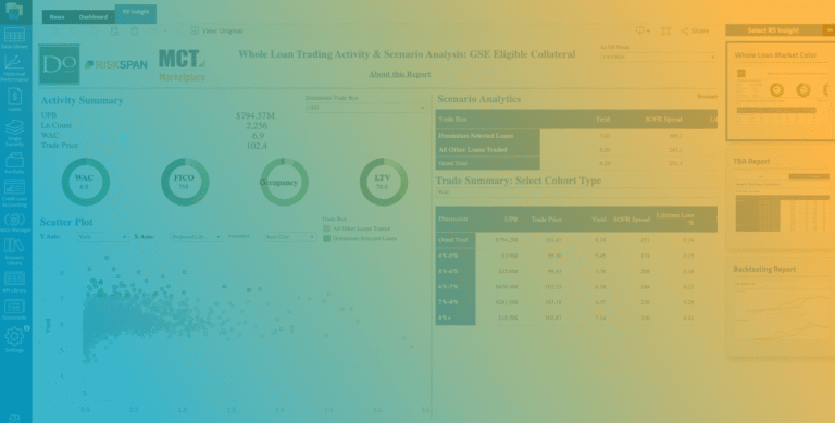 RiskSpan, Dominium Advisors Announce Market Color Dashboard for Mortgage Loan Investors