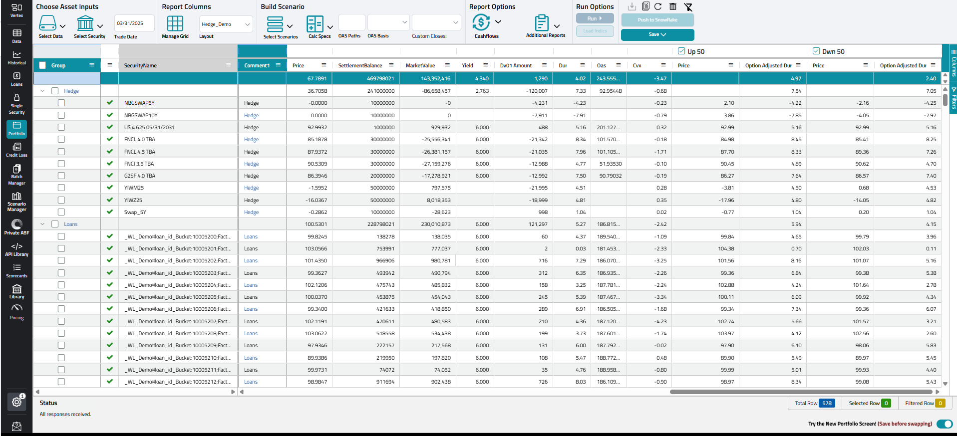 Multi-Asset Class Portfolio Analytics — RiskSpan Platform screenshot